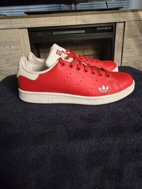 Adidas Stan Smith J Red White Sneakers Youth 6Y Unisex FW2041